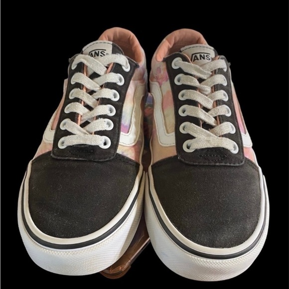 VANS pastel tie-dye in pink/peach. Low top. Women's size 7. Very good preowned! - Picture 10 of 12